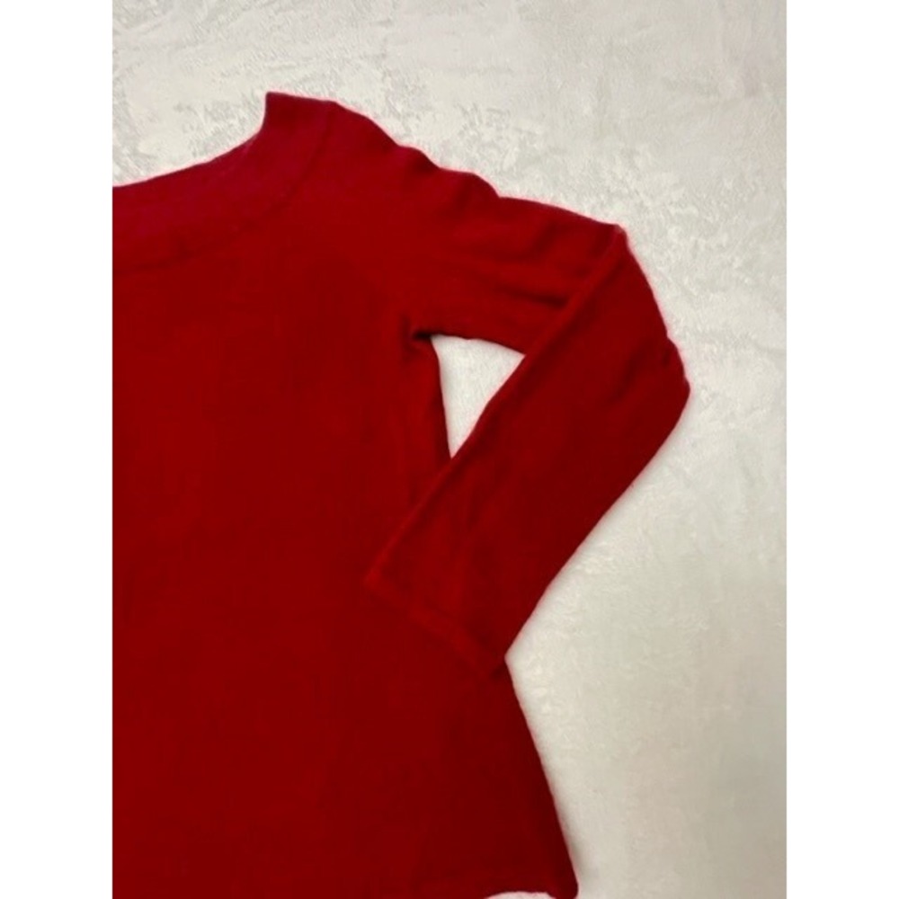 Sarah Spencer Red Soft Knit Angora Rabbit Hair Sweater Red Womens Large - Picture 4 of 9